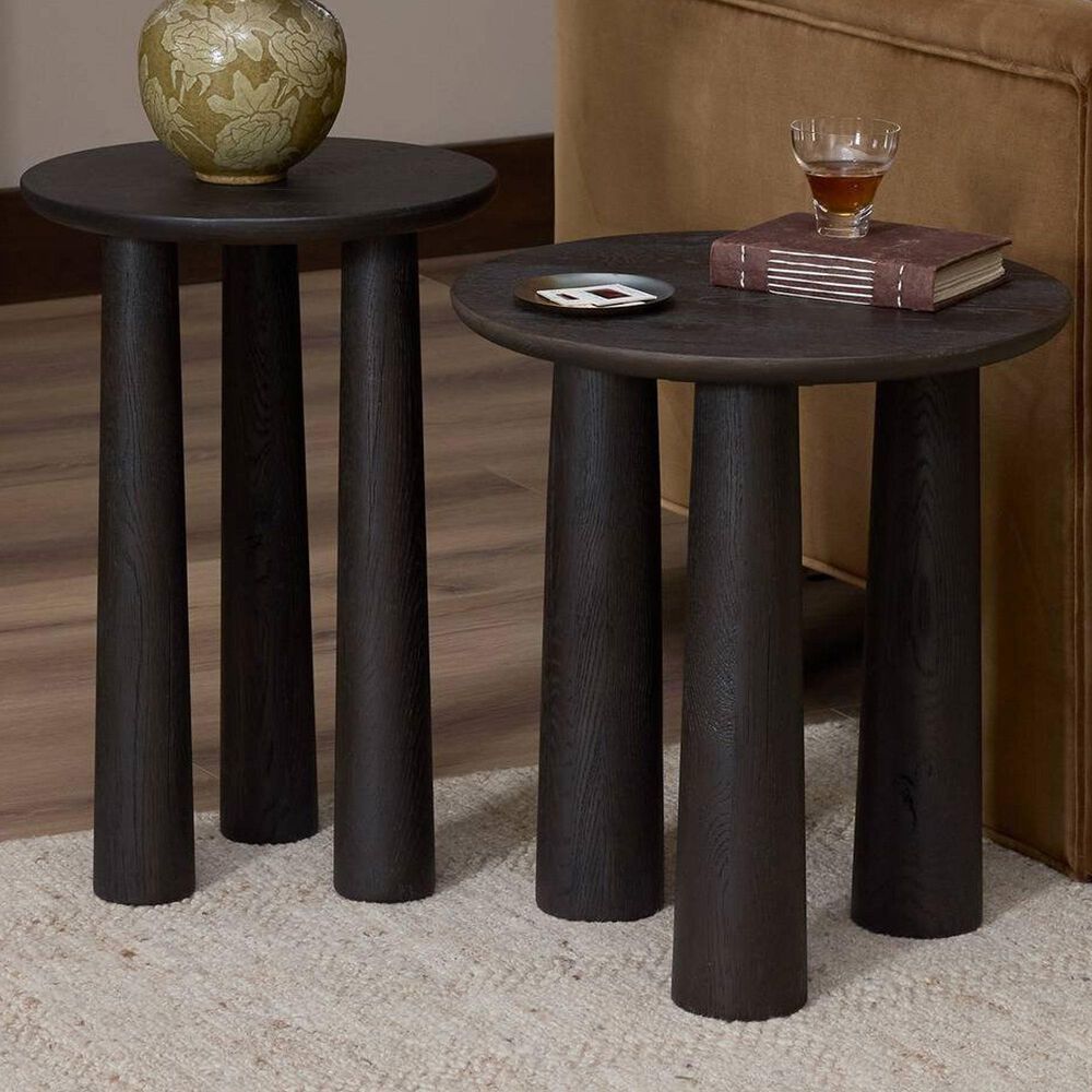 Four Hands Patten Nesting End Tables in Smoked Black, , large