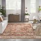 Nourison Sahar SHR02 7"10" x 10"4" Rust Area Rug, , large