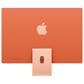 Apple 24-Inch iMac All-in-One Desktop - Apple M4 chip - 10-core CPU - 24GB RAM - 10-core GPU - 512GB SSD in Orange with 3-Year AppleCare+, , large
