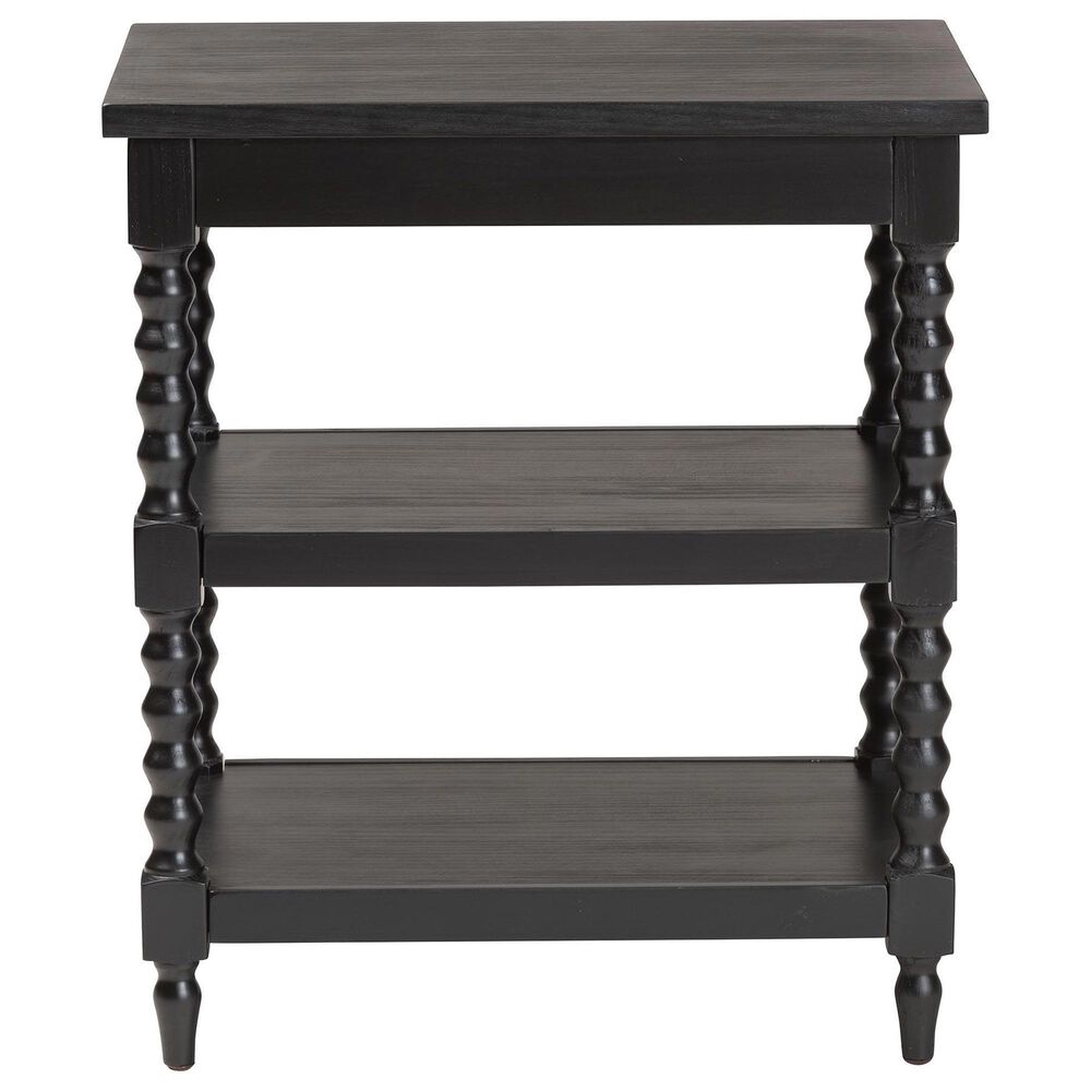 Baxton Studio Imogene Retro-Modern End Table in Black, , large