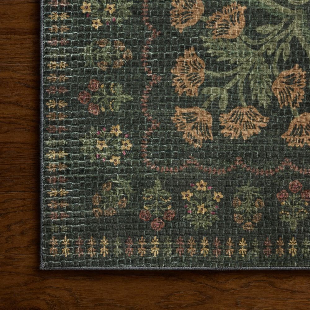 Rifle Paper Co. x Loloi Orchard Forest and Multicolor 2'6" x 11'6" Runner, , large
