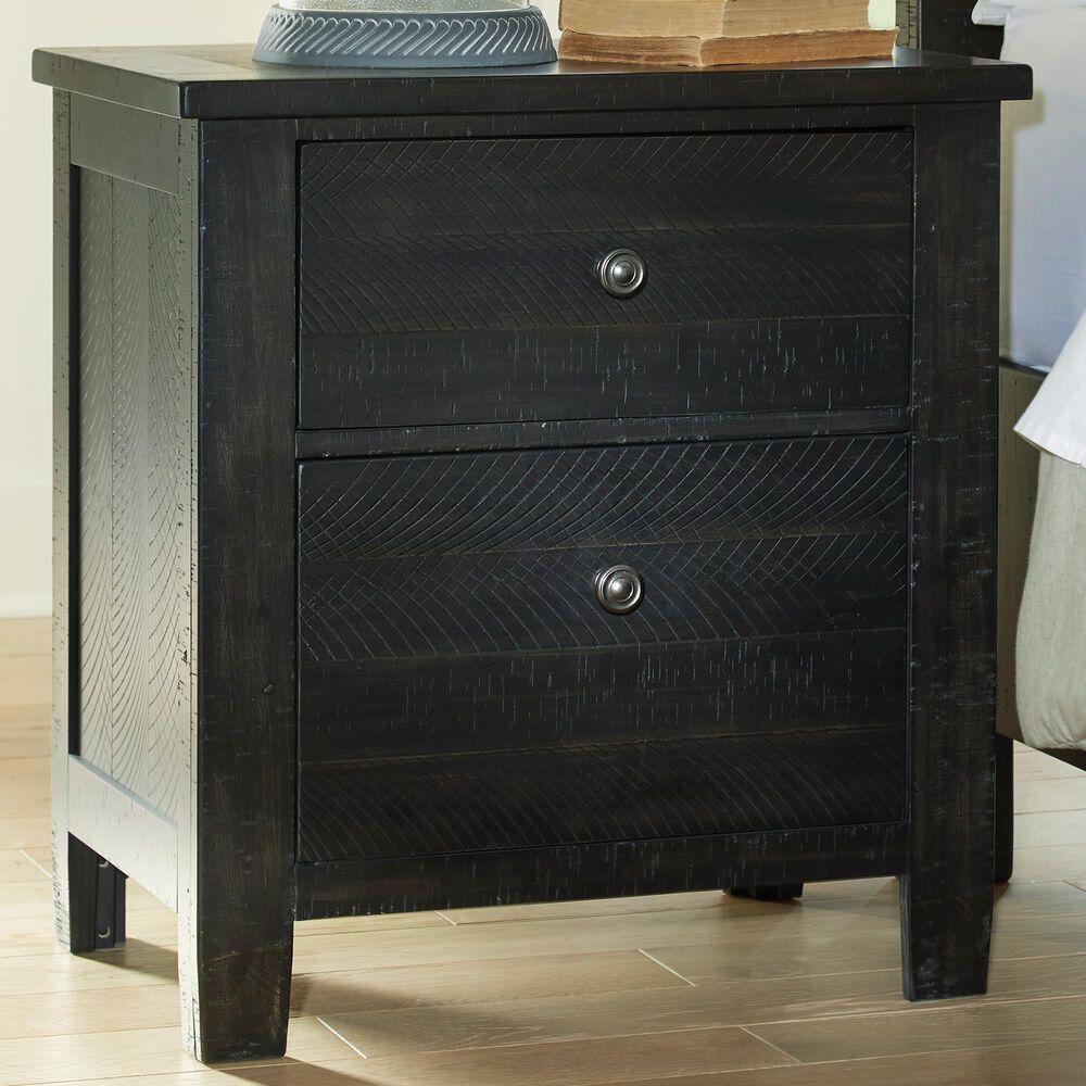 Signature Design by Ashley Noorbrook 2-Drawer Nightstand in Black, , large