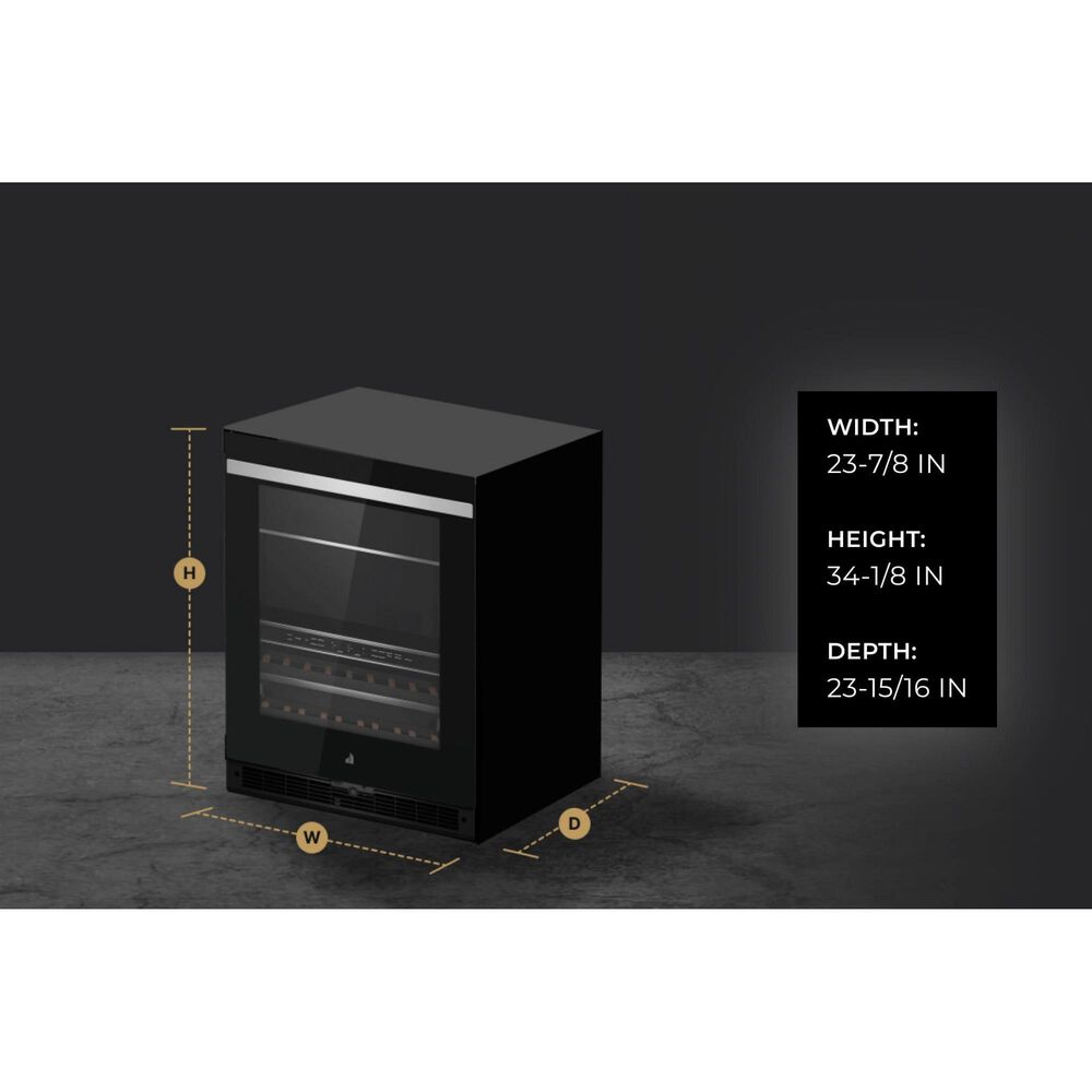 JennAir NOIR 24" Built-In Undercounter Beverage Center Left Swing in Black Stainless Steel, , large