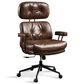 HOMLUX High Back Executive Office Chair with PU Leather in Dark Brown, , large