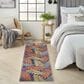 Nourison Aloha ALH18 2"3" x 8" Navy and Multicolor Indoor/Outdoor Runner, , large