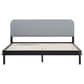 Walker Edison Annette King Platform Bed in Black, , large
