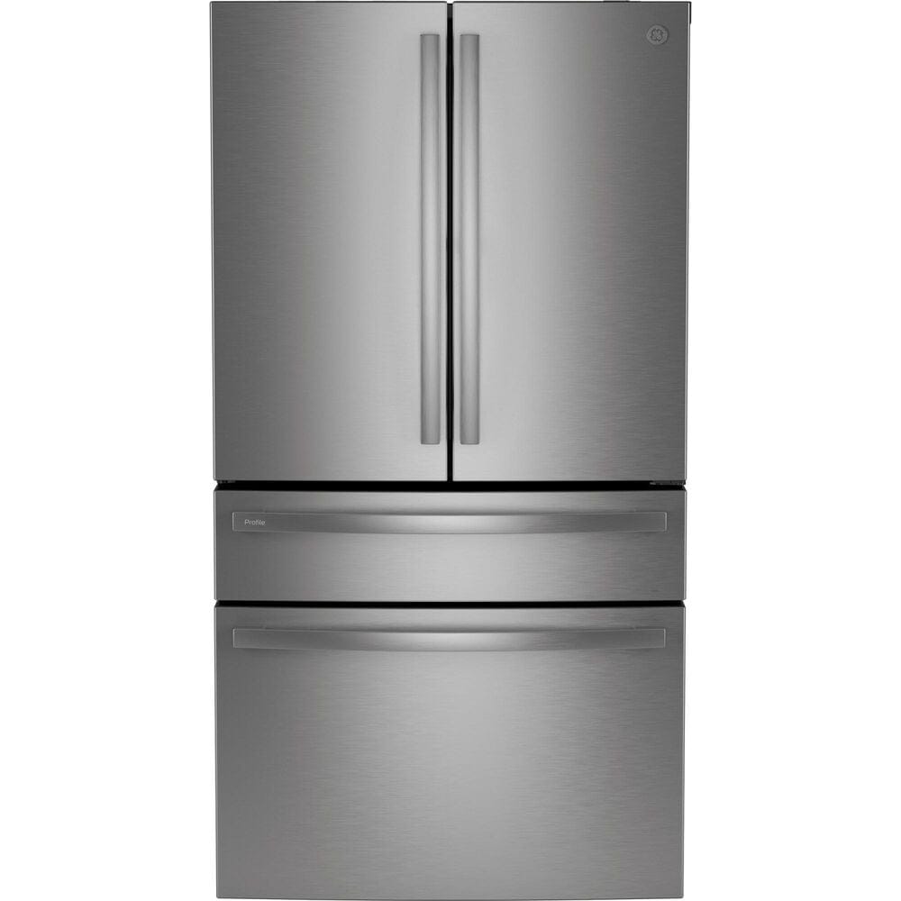 GE Profile 23.2 Cu. Ft. Smart Counter-Depth Fingerprint Resistant 4-Door French-Door Refrigerator with Door In Door in Stainless Steel, , large