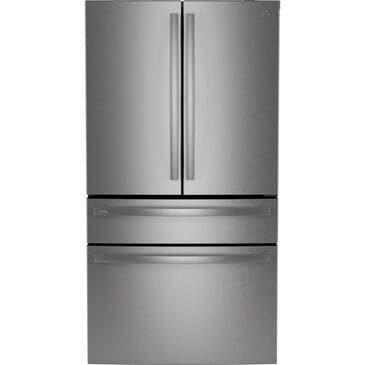 GE Profile 23.2 Cu. Ft. Smart Counter-Depth Fingerprint Resistant 4-Door French-Door Refrigerator with Door In Door in Stainless Steel, , large