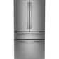 GE Profile 23.2 Cu. Ft. Smart Counter-Depth Fingerprint Resistant 4-Door French-Door Refrigerator with Door In Door in Stainless Steel, , large