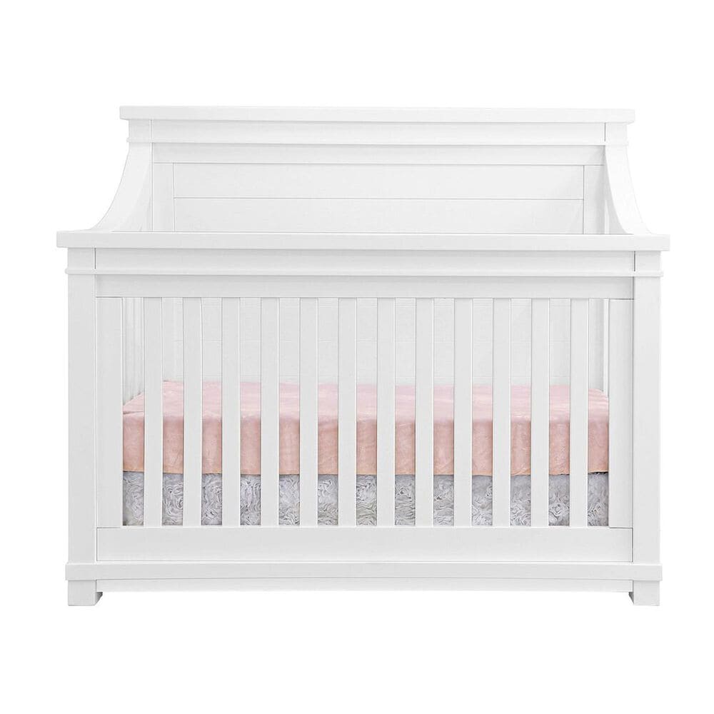 Appleseed Rowan 4-In-1 Convertible Crib in Pure White, , large