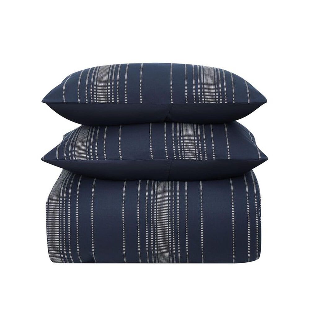 BCP Home Harper Navy 3PC King Comforter Set, , large