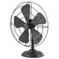 Maple and Jade Metal Fan Decorative Sculpture in Weathered Black, , large