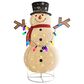 HOMLUX Stretch Snowman with LED Lights in White, , large