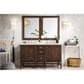James Martin Vanities Addison 60" Double Bathroom Vanity in Mid Century Acacia with 3 cm Eternal Marfil Quartz Top and Rectangular Sinks, , large