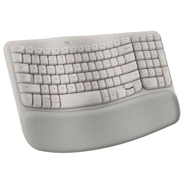 Logitech Wave Keys Wireless Ergonomic Keyboard in Sand, , large