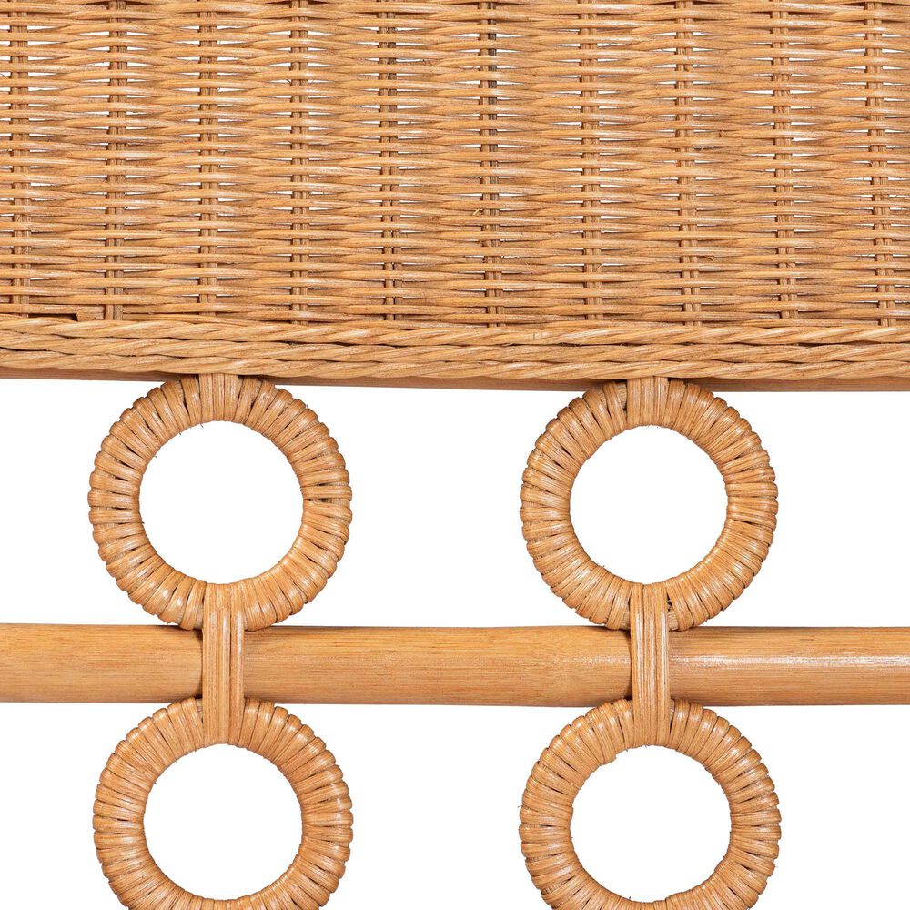 Baxton Studio Oxford Dining Bench in Light Honey, , large