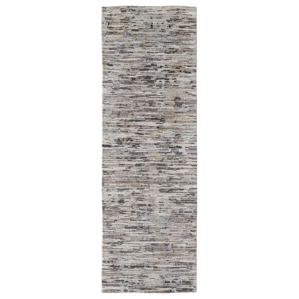 Feizy Conroe 2"6" x 8" Gray Runner, , large
