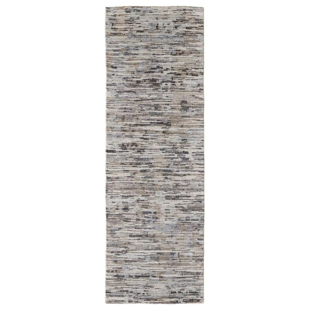 Feizy Conroe 2"6" x 8" Gray Runner, , large