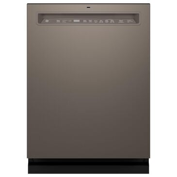 GE Appliances 24" Front Control with Stainless Steel Interior Dishwasher with Sanitize Cycle in Slate, , large