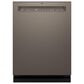 GE Appliances 24" Front Control with Stainless Steel Interior Dishwasher with Sanitize Cycle in Slate, , large