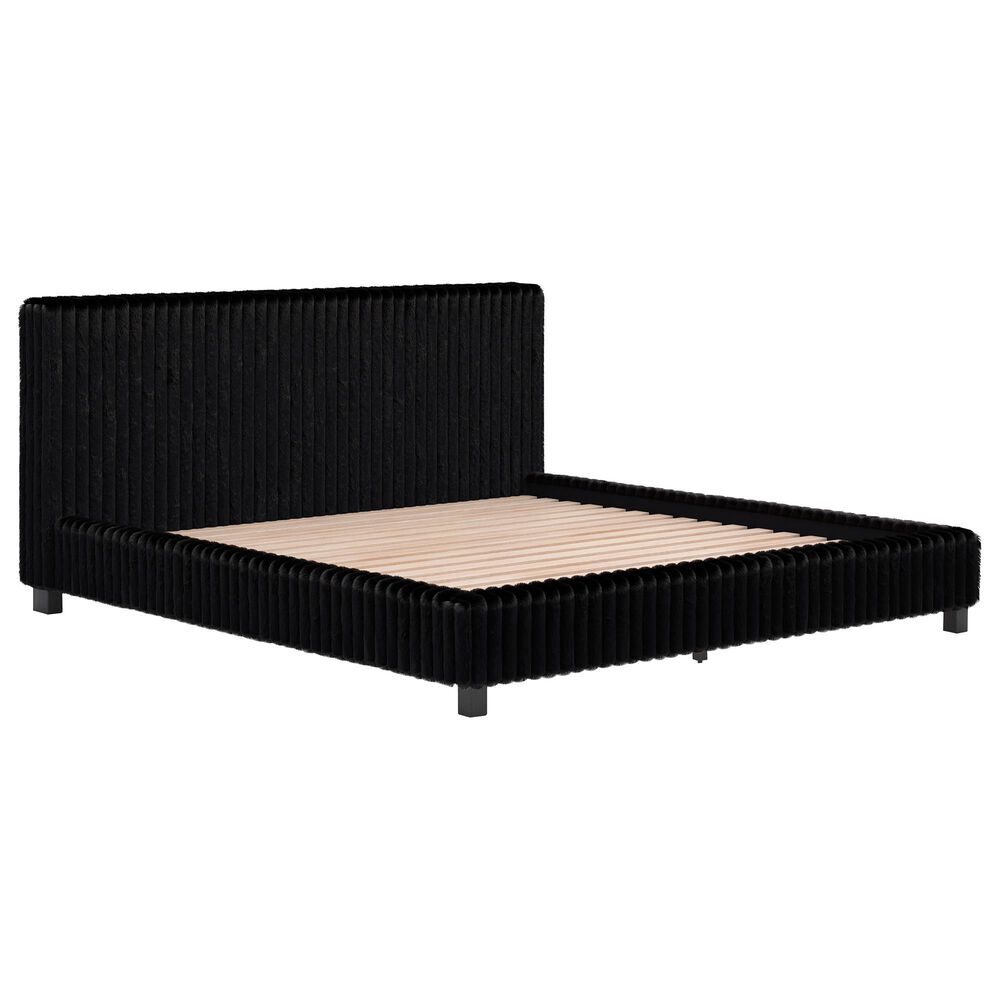 Ashley Zuraleus 3-Piece King Platform Bedroom Set in Matte Black, , large