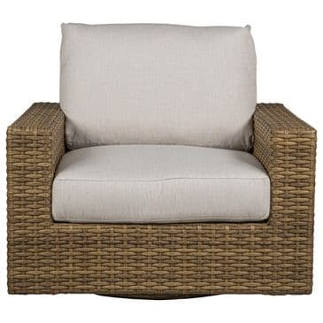 Venture Campbell Swivel Lounge Chair in Vesper Birch, , large