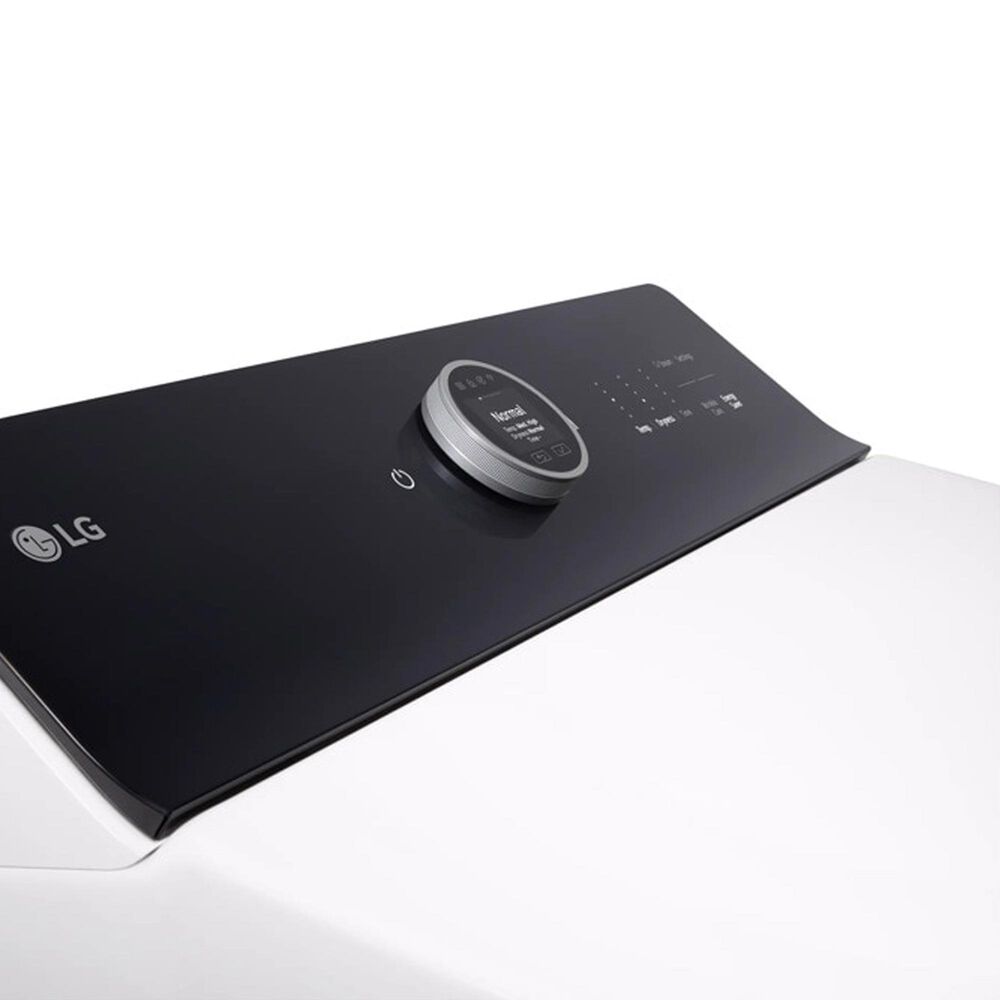 LG 5.5 Cu. Ft. Smart Top Load Washer and 7.3 Cu. Ft. Electric Dryer Laundry Pair in White, , large