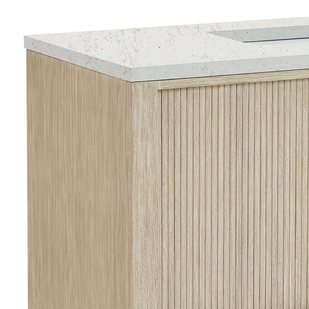 James Martin Vanities Marigot Single 48&quot; Single Vanity in Sun-washed Oak with 3 cm Lime Delight Quartz Top, , large