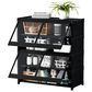 HOMLUX 5-Tier Storage Cabinet with Adjustable Shelves in Black, , large