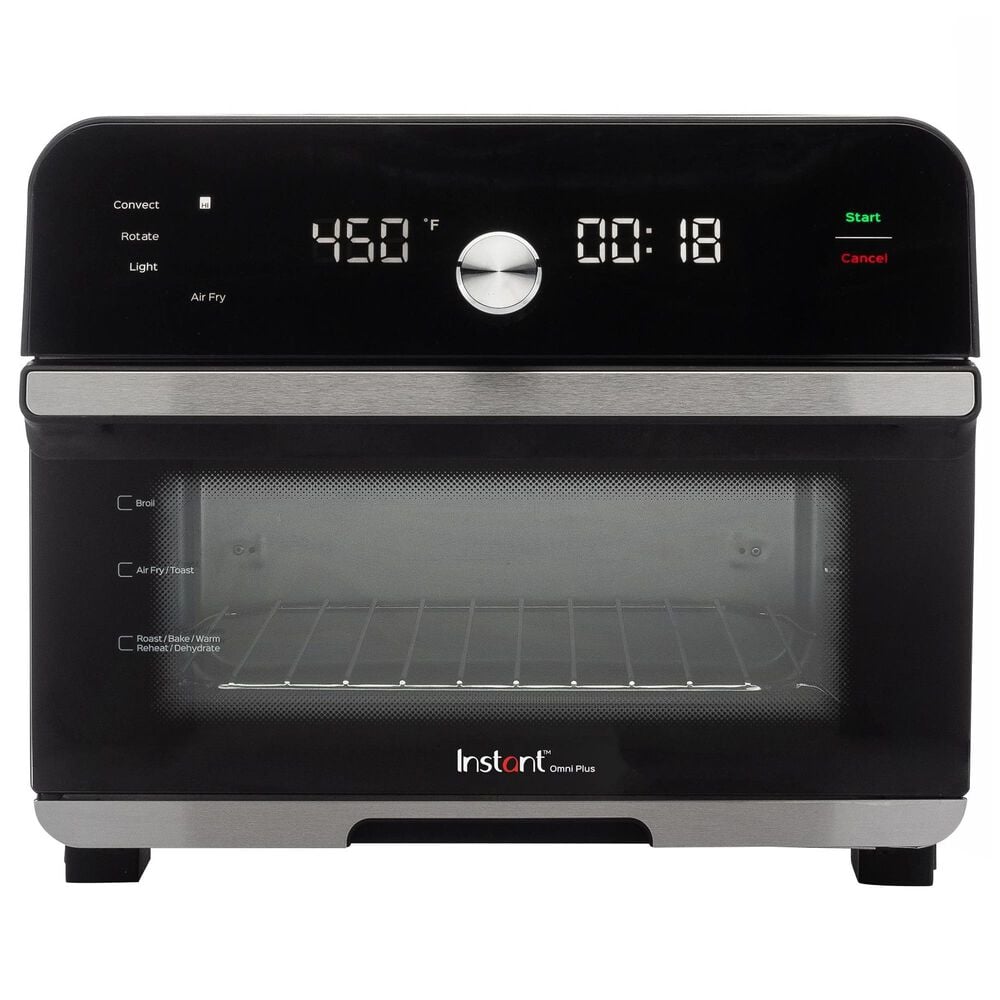 Instant Brands 18L Omni Plus Toaster Oven in Black and Silver