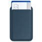 Satechi Vegan Leather Magnetic Wallet Stand in Dark Blue, , large