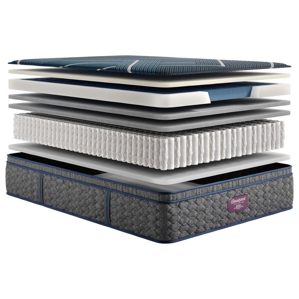 Beautyrest World Class Level Four Hybrid Medium Apex Top Twin Mattress, , large
