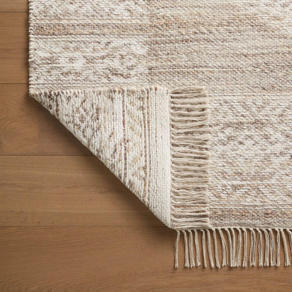 Angela Rose Rivers 2&#39;3&quot; x 3&#39;9&quot; Lilac and Ivory Area Rug, , large