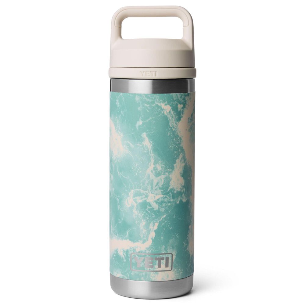 YETI Rambler 18 Oz Water Bottle with Color-Matched Chung Cap in Sea View, , large