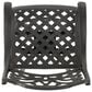 Hearth and Haven Outdoor Aluminum Swivel Barstool with Scrolled Arms in Bronze, , large