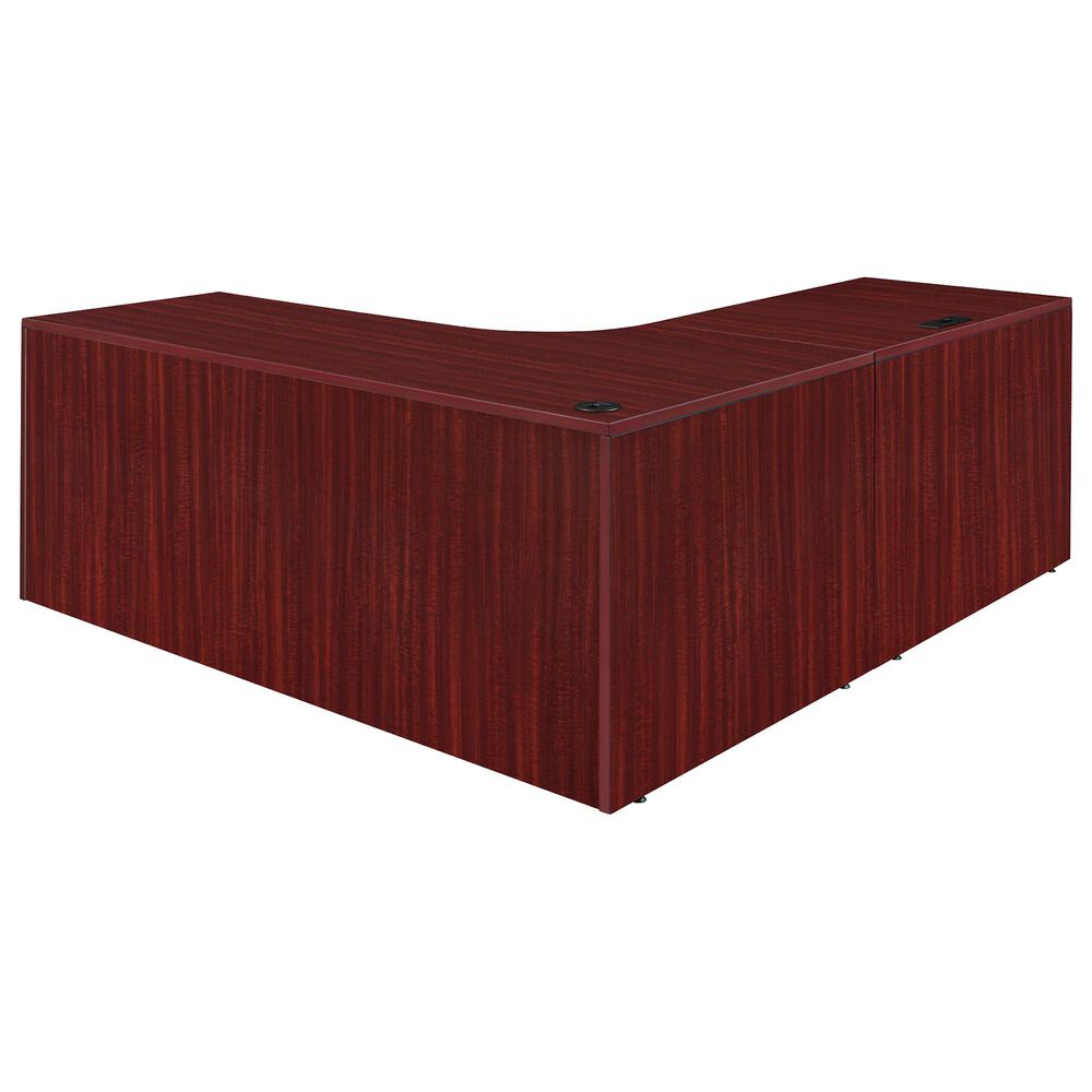 Regency Global Sourcing Legacy 71&quot; Single Pedestal Left Corner Credenza with Return in Mahogany, , large