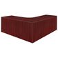 Regency Global Sourcing Legacy 71" Single Pedestal Left Corner Credenza with Return in Mahogany, , large