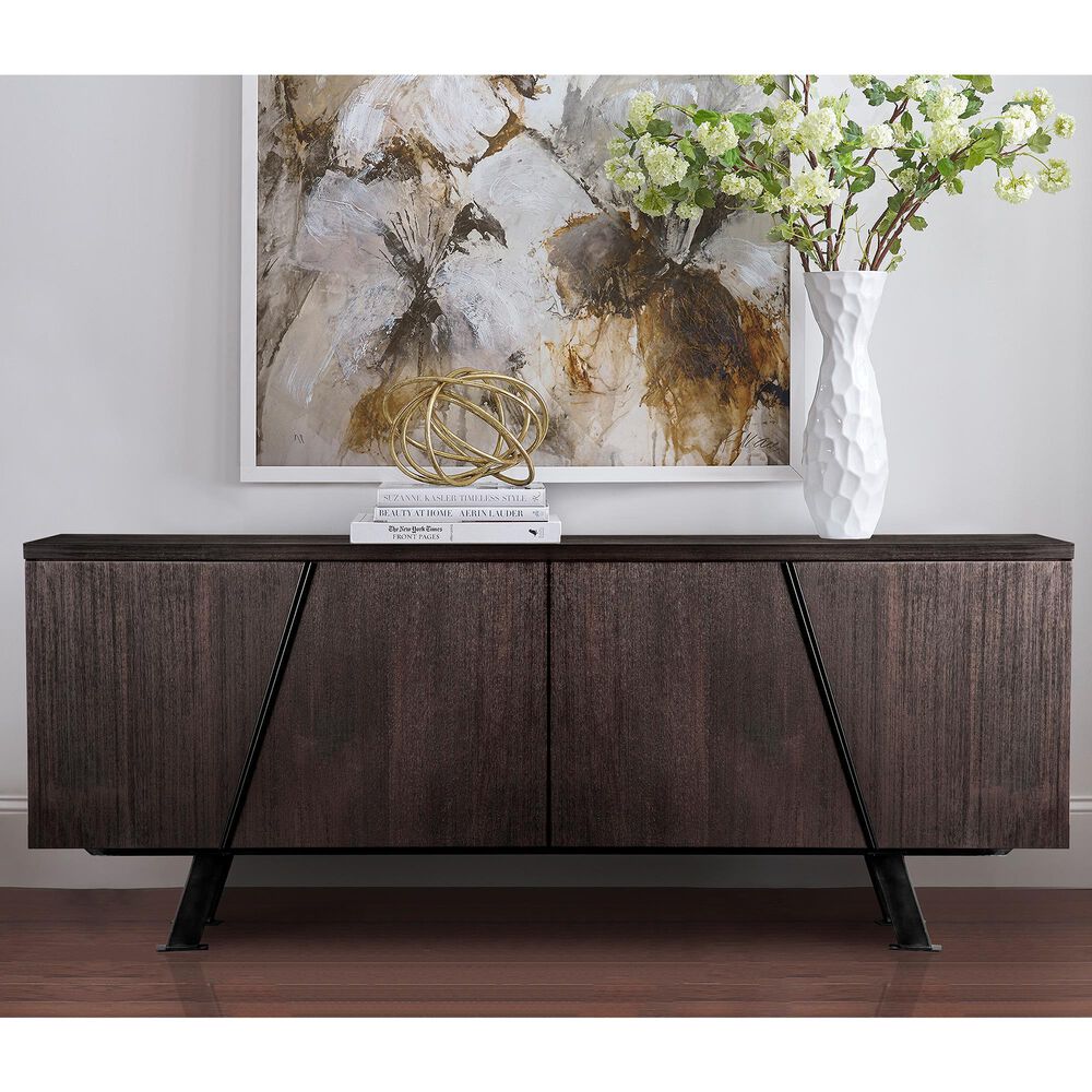 Blue River Pirate Sideboard Cabinet in Coffee Bean Brush/Natural Black, , large
