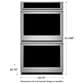 Monogram Statement 30" Electric Double Wall Oven in Stainless Steel, , large