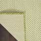 Nourison Courtyard Ivory and Green 2" x 3" Indoor/Outdoor Area Rug, , large