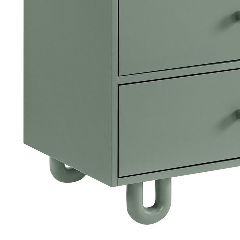 Oxford Baby Meridian 2-Piece Nursery Set with 3-in-1 Convertible Crib and Dresser in Olive Green, , large