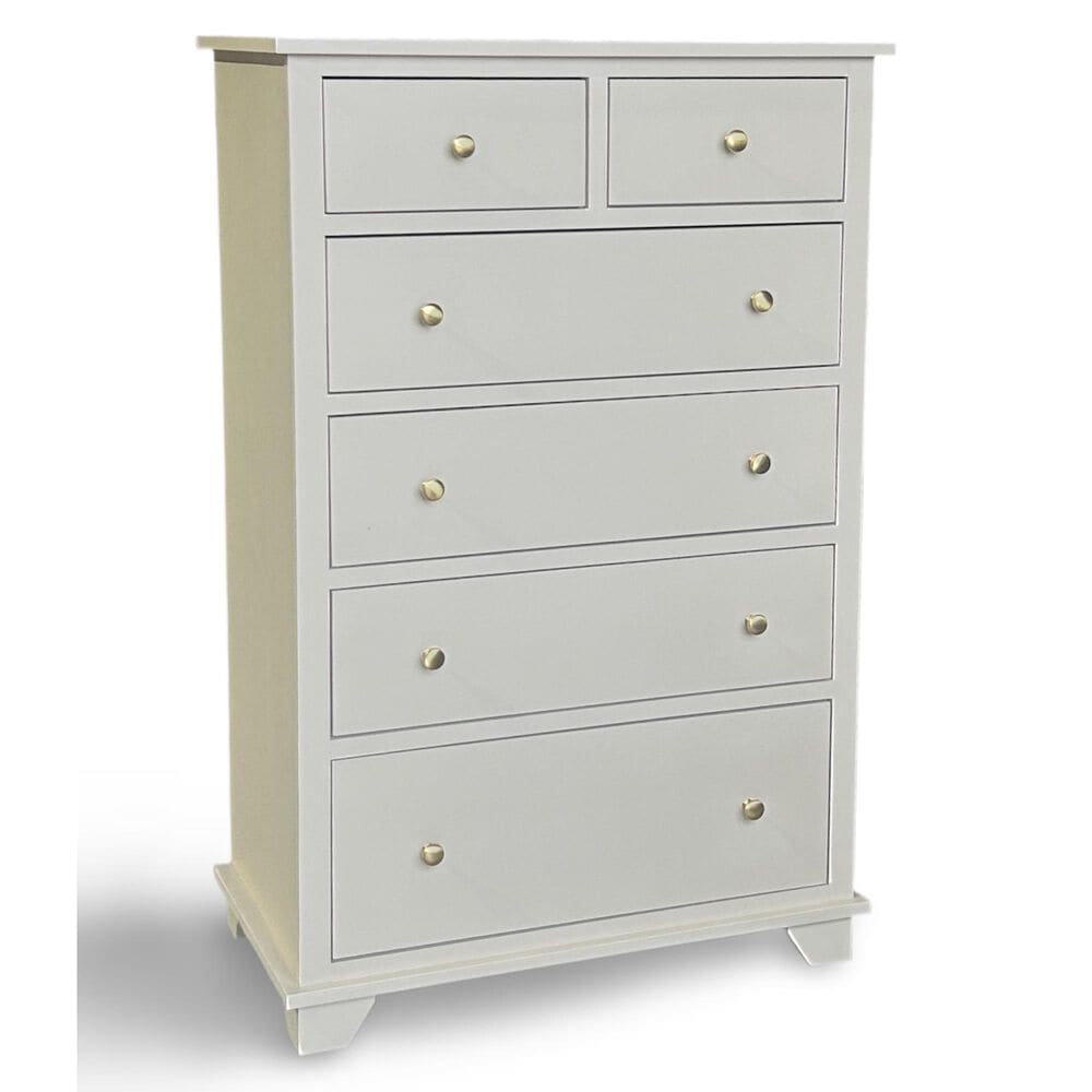 Archbold Furniture Portland 6-Drawer Chest in Sand Dollar and Golden Pecan, , large