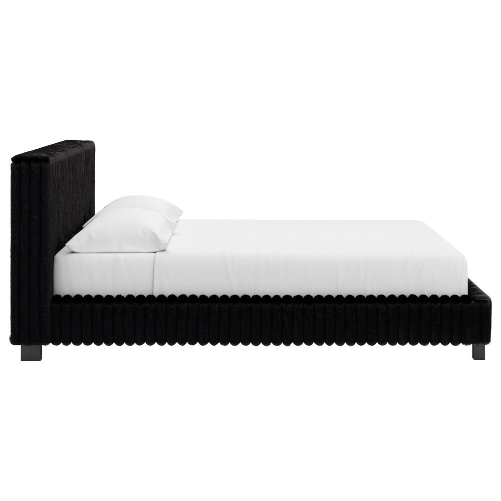 Ashley Zuraleus California King Upholstered Platform Bed in Black, , large