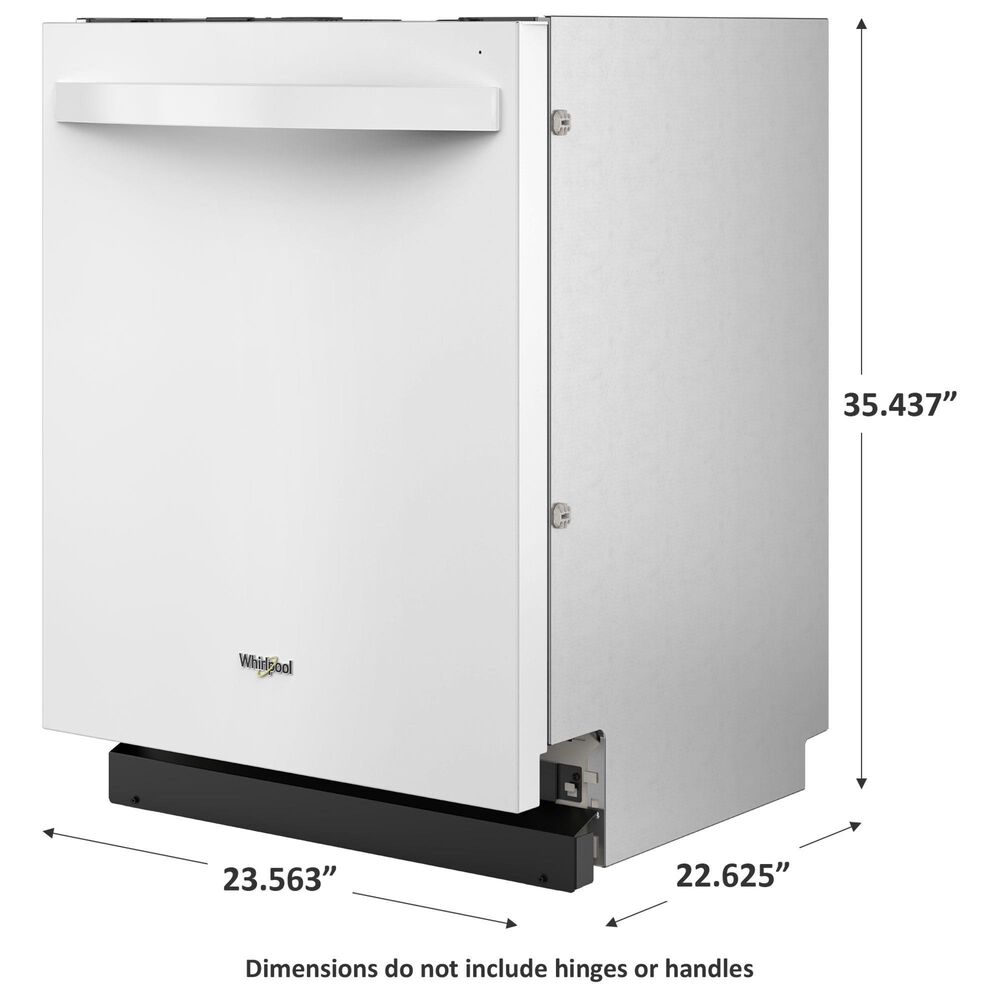 Whirlpool 24&quot; Built In Dishwasher with 3rd Rack in White, , large