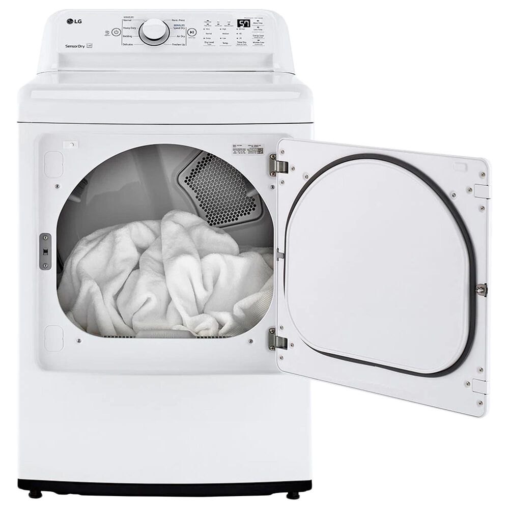 LG 7.3 Cu. Ft. Ultra Large Capacity Gas Dryer with Sensor Dry Technology in White, , large