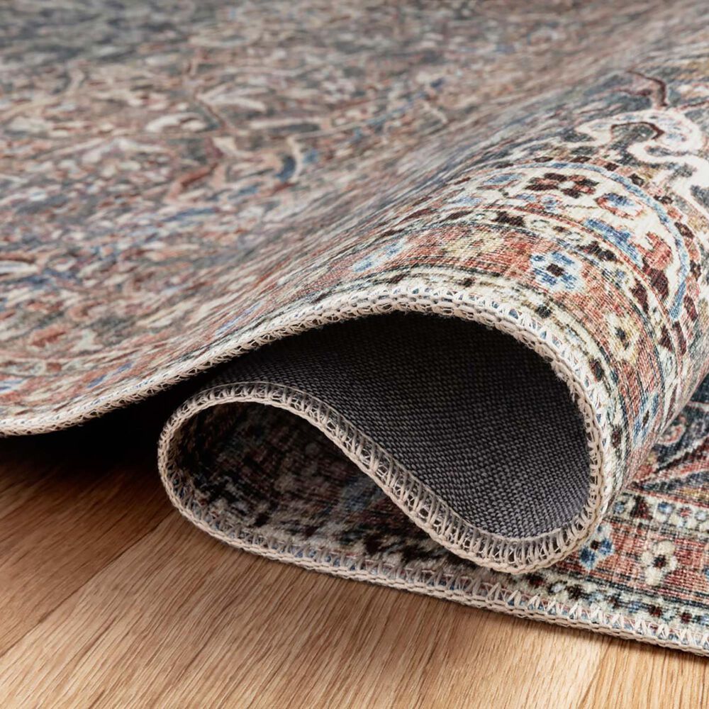 Chris Loves Julia x Loloi Jules 2&#39; x 5&#39; Denim and Spice Area Rug, , large