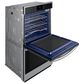 Samsung 30" Double Electric Wall Oven with Convection and Steam Cook in Stainless Steel, , large