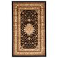 Safavieh Lyndhurst LNH213 4" x 6" Black and Ivory Area Rug, , large