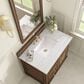 James Martin Vanities Lorelai 36" Single Vanity in Mid-Century Walnut with 3 cm Arctic Fall Solid Surface Top, , large