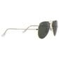 Rayban Glasses Aviator Classic Sunglasses with G-15 Green Lenses in Polished Arista Gold, , large
